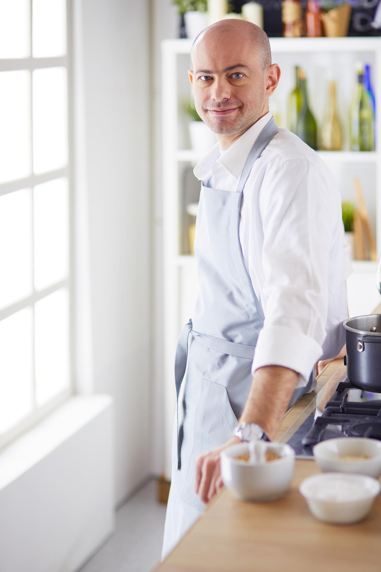 Portrait of head chef in atelier kitchen